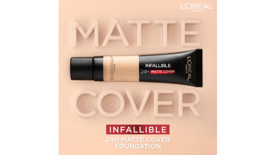 Infallible 24H Matte Cover รองพื้นคุมมัน ไม่ติดแมสก์